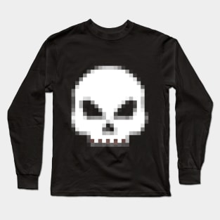 8bit Skull Long Sleeve T-Shirt